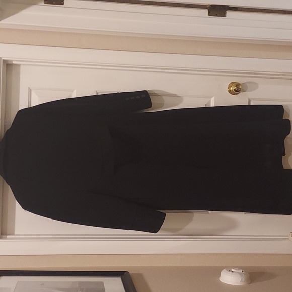 DKNY- TRENCH WRAP COAT-Size 10: Black - Picture 2 of 8